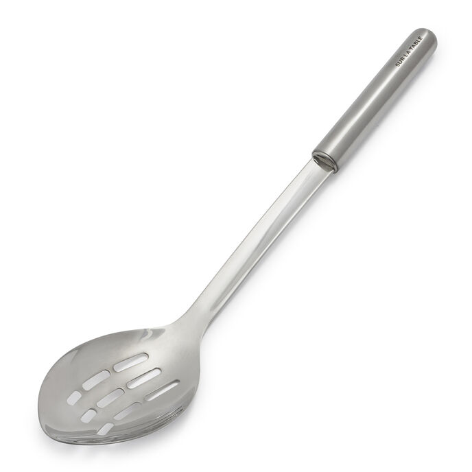 Perforated Serving Spoon Chef Plating Spoon Stainless Steel Slotted Spoon LJ 